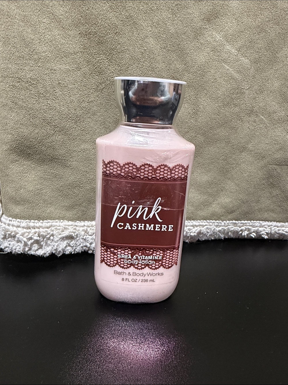 Bath & Body Works Pink Cashmere Lotion — Light Pink Bottle with Silver Cap
